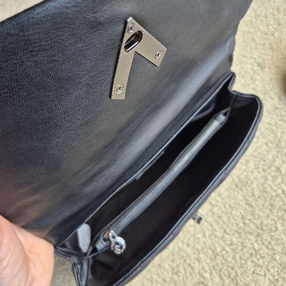 NWT Valentino Orlandi Black Quilted Crossbody Bag Retail $279 - Picture 5 of 12